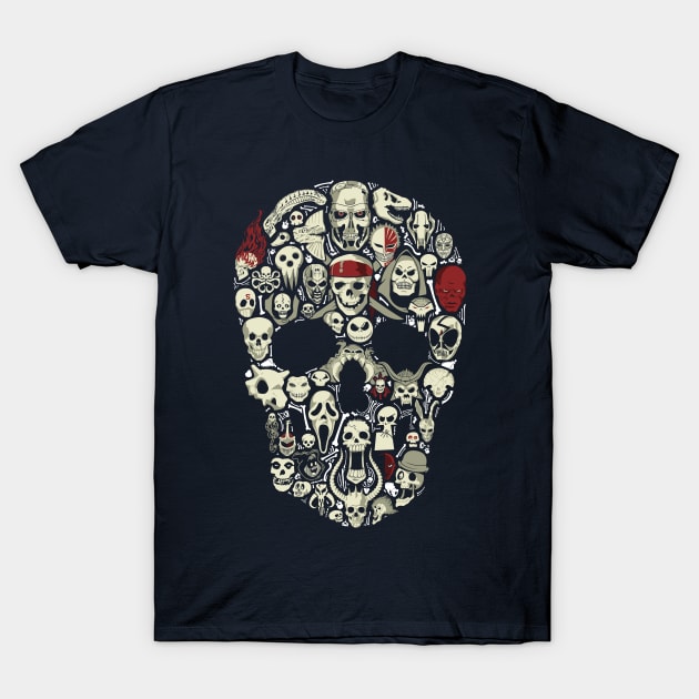 Skulls T-Shirt by RedBug01